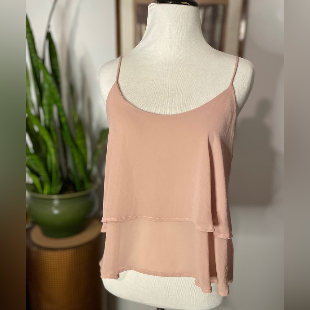 Audrey ballet pink chiffon camisole